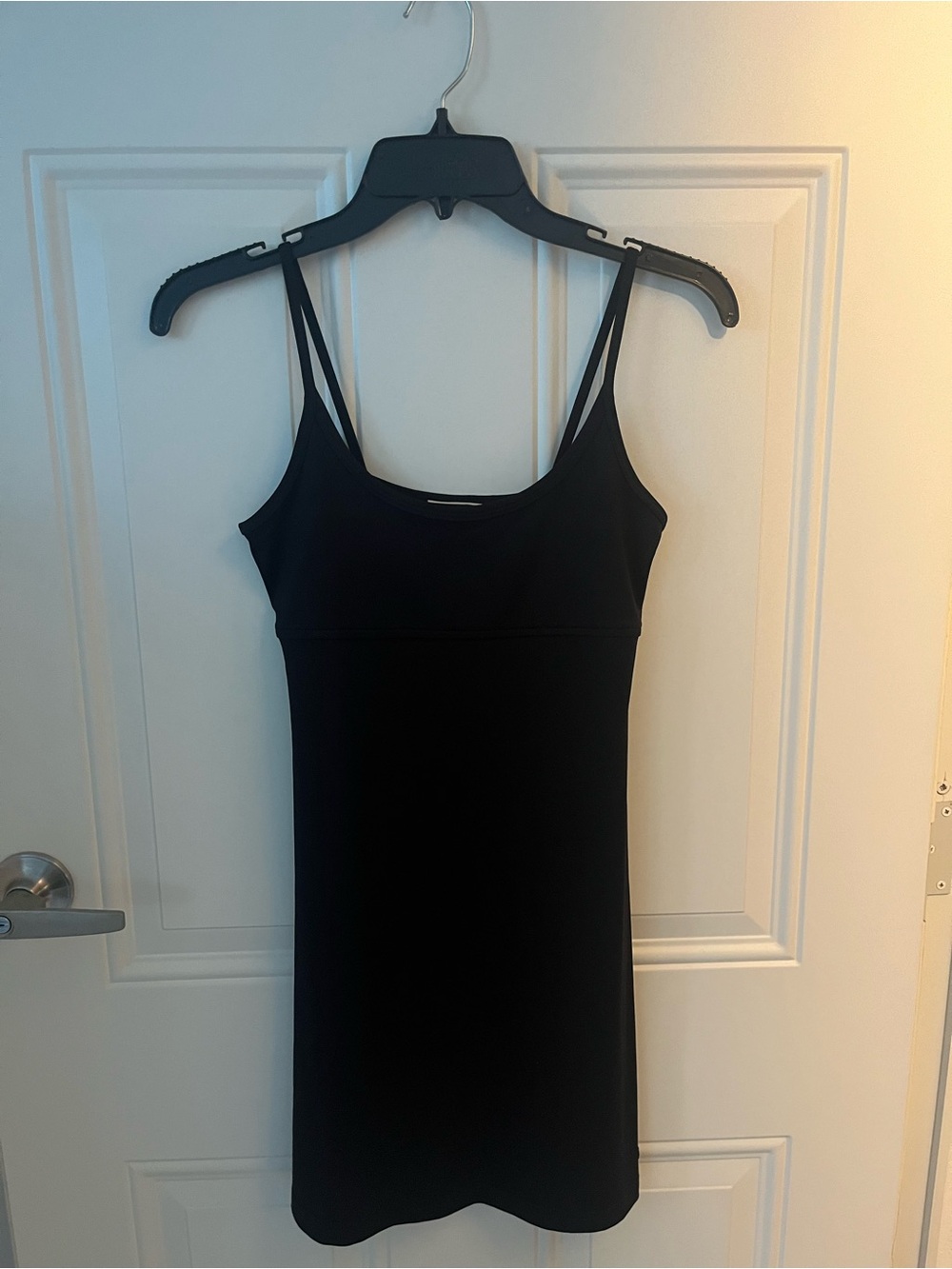 Volcom Black Mini Dress with Double Spaghetti Straps